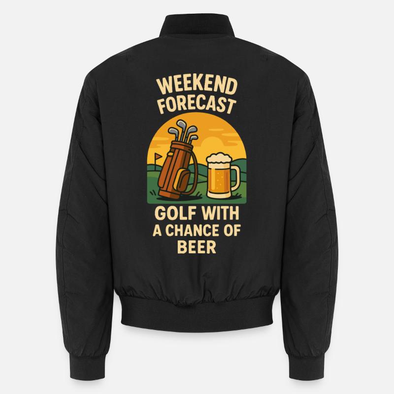 Prévisions du week-end Golf avec une chance de bière Bomber unisexe