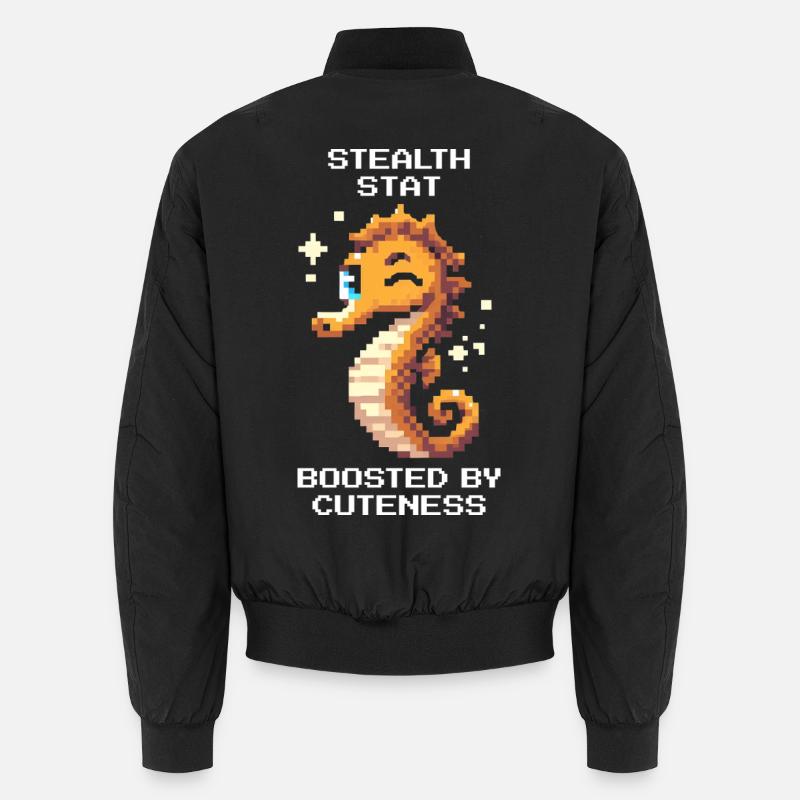 Süß & unsichtbar | Seepferdchen Unisex Bomberjacke