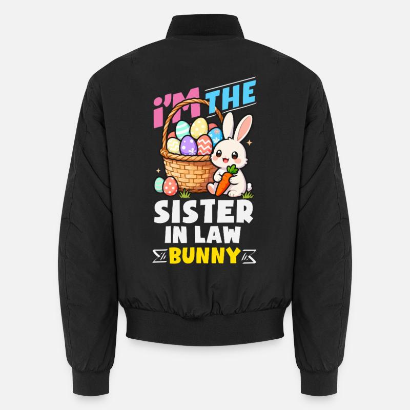 Happy Easter Sweet Easter Bunny Egg Hunt Easter Eggs Unisex Bomber Jacket