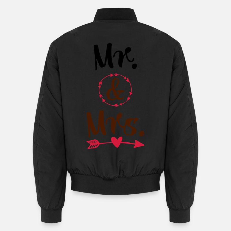 wedding - Unisex Bomber Jacket - black