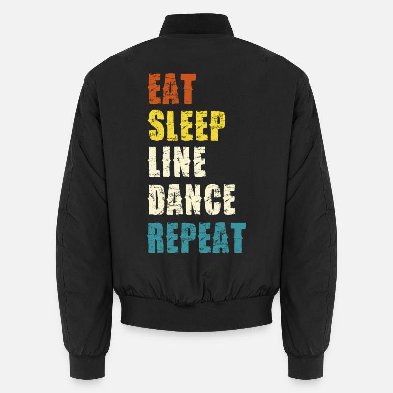 Line Dance Lebensstil Slogan Unisex Bomberjacke