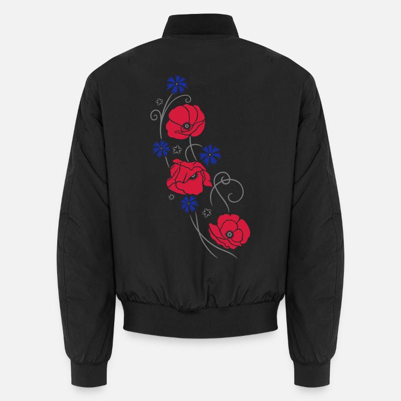 Coquelicots. Design d'été. Bomber unisexe