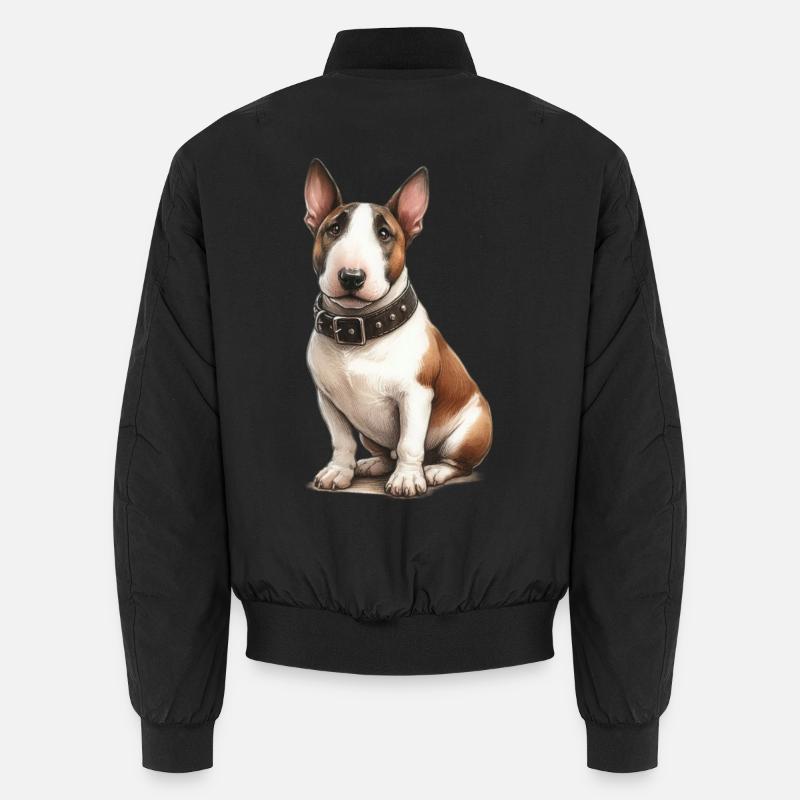Pitbull Terrier Illustration Bomber unisexe