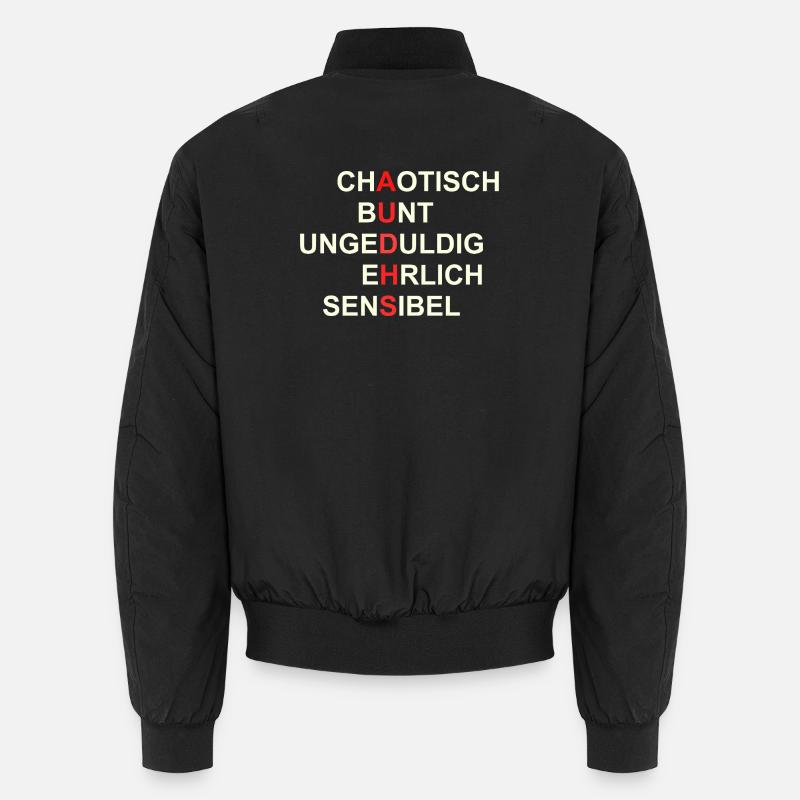 AUDHS  Sichtbar anders. Sichtbar ich. - Unisex Bomberjacke - Schwarz