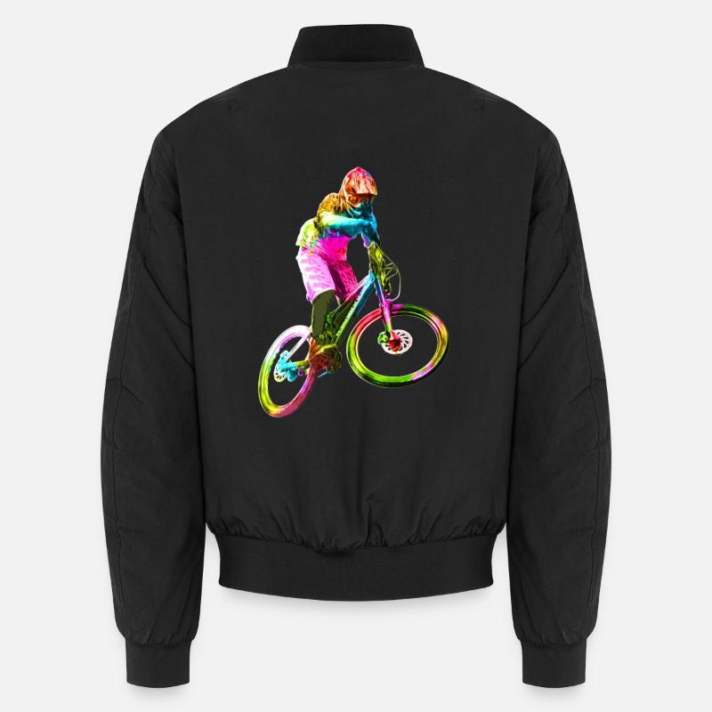 Bunter Downhiller - Bomber unisexe - noir