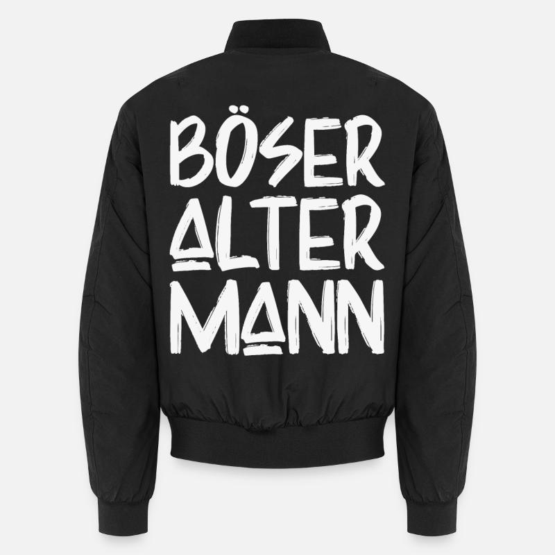 Böser Alter Mann - Unisex Bomberjacke - Schwarz