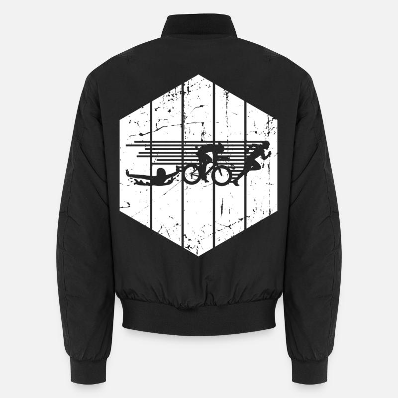 Compétition de triathlon - Bomber unisexe - noir