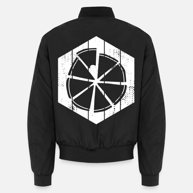 Pizza Drawing - Unisex Bomber Jacket - black