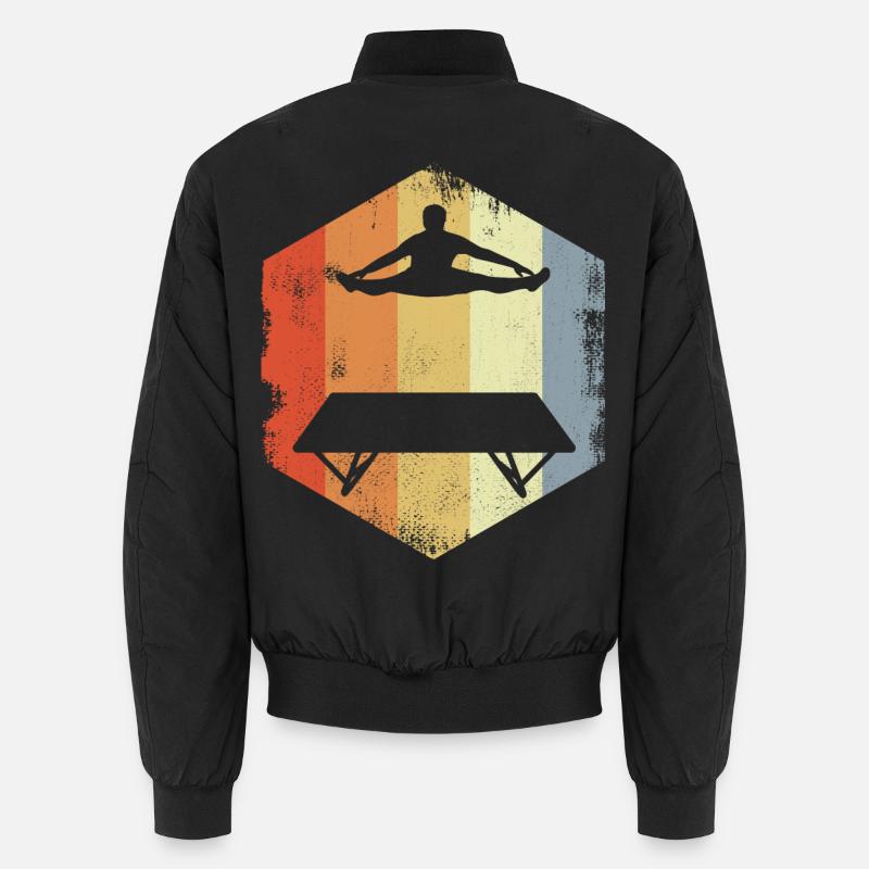 Trampoline athlete sketch Unisex Bomber Jacket