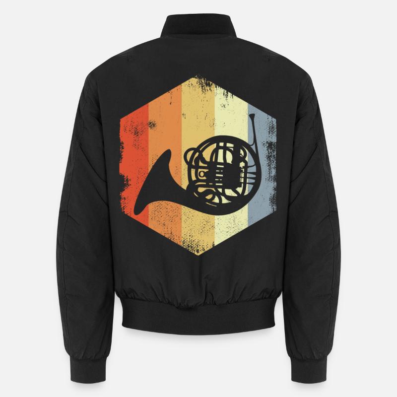 Horn Retro Look Unisex Bomberjacke