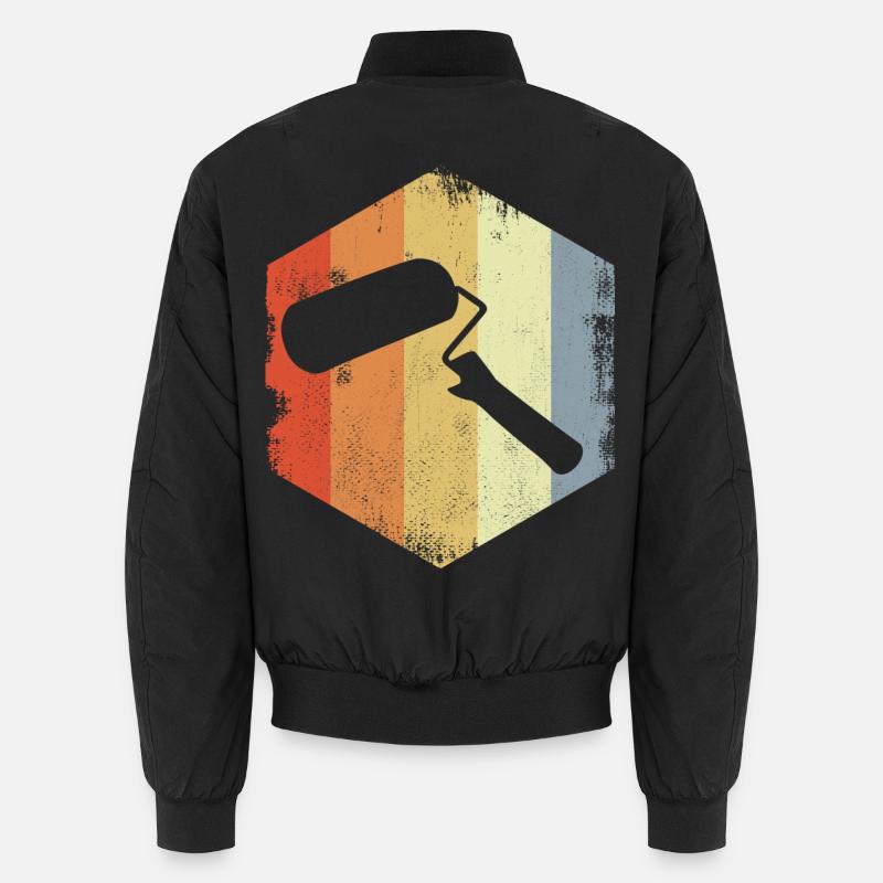 Vintage Paint Roller Unisex Bomber Jacket