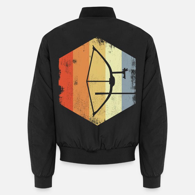 Retro Bogensport Unisex Bomberjacke