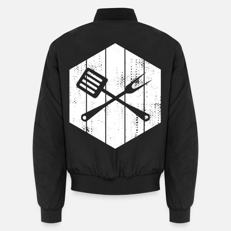 Wooden spoon and fork Unisex Bomber Jacket