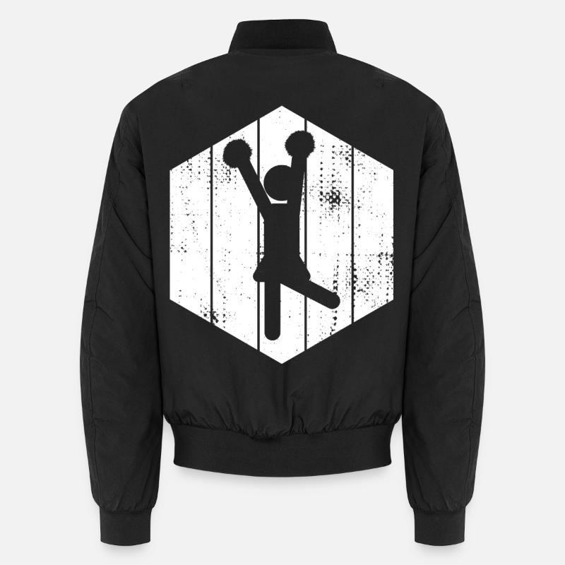 Funny Cheerleader Stick Figure Unisex Bomber Jacket