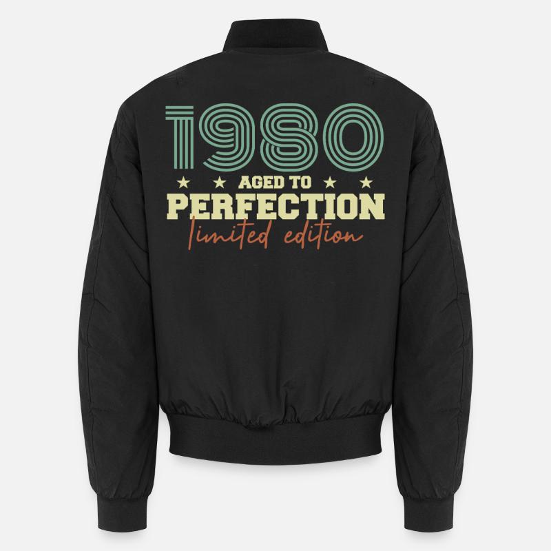 1980 - Unisex Bomber Jacket - black
