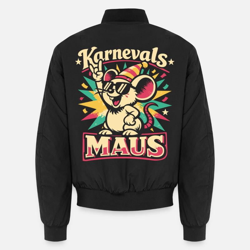 Carnival Mouse Rock Music Funny Gift Unisex Bomber Jacket