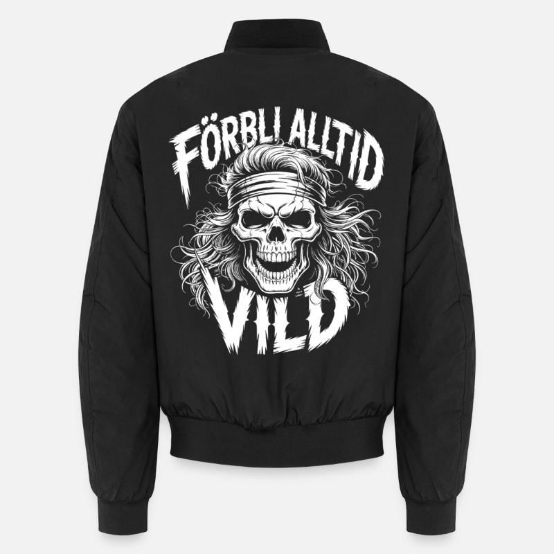 Wild Side Skull Unisex Bomberjacke