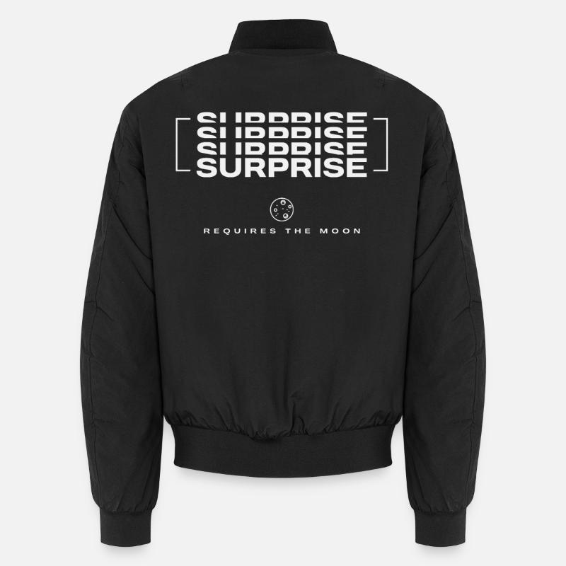 Reflector Signature - Surprise - Unisex Bomber Jacket - black