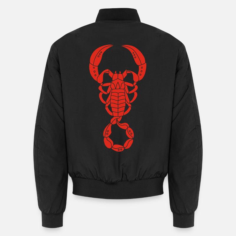 Red Scorpio Unisex Bomber Jacket