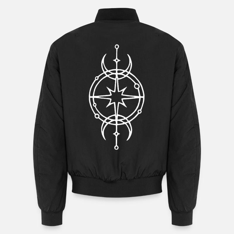 Symbole blanc de protection - Bomber unisexe - noir