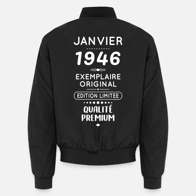 Anniversaire 80 ans - Janvier 1946 Original Bomber unisexe