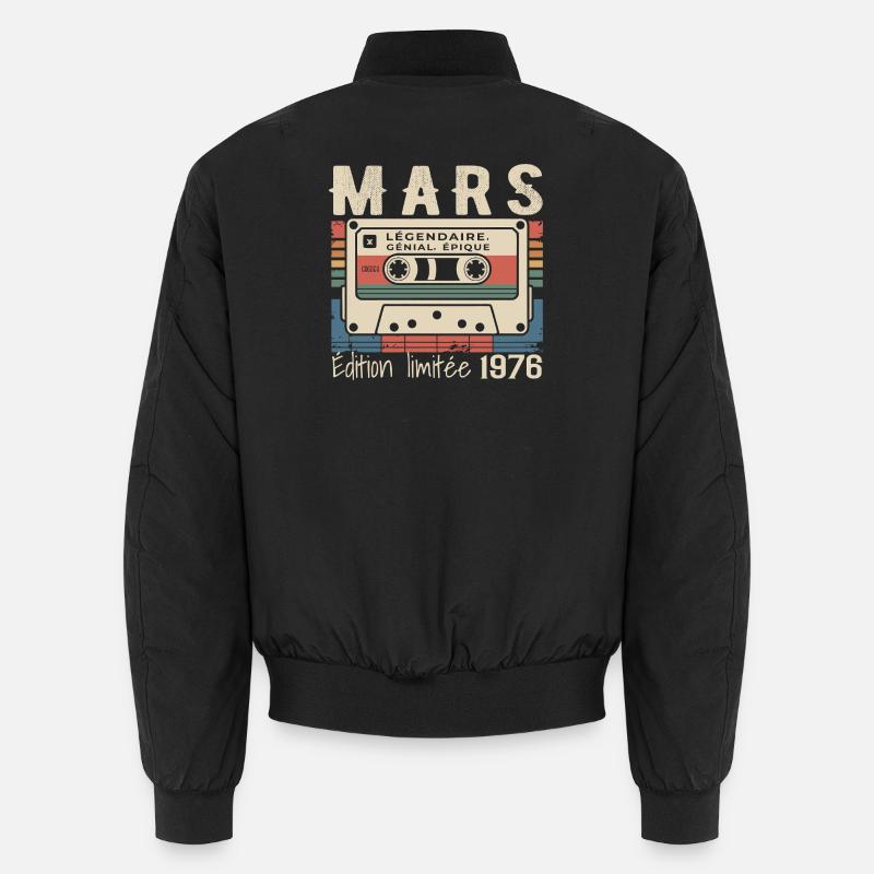 Anniversaire 1976 Mars 1976 né en Mars 1976 Bomber unisexe