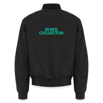 Blade Collector Neon Look - Unisex Bomber Jacket - black - Back - AI Model Male 185 light (185cm)
