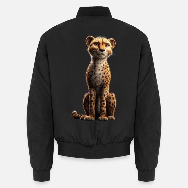 Guépard Guépard Gros chat Amoureux des chats Guépard Bomber unisexe