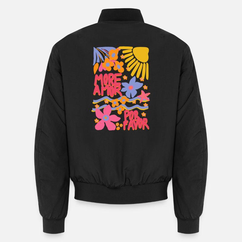 Mehr Liebe - Unisex Bomberjacke - Schwarz