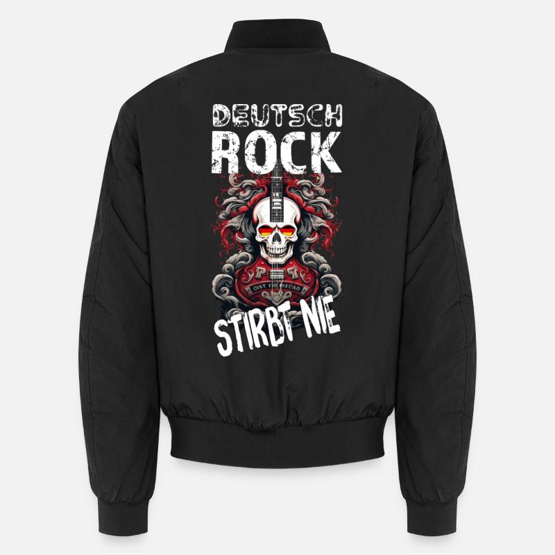 German Rock Never Dies - Unisex Bomber Jacket - black