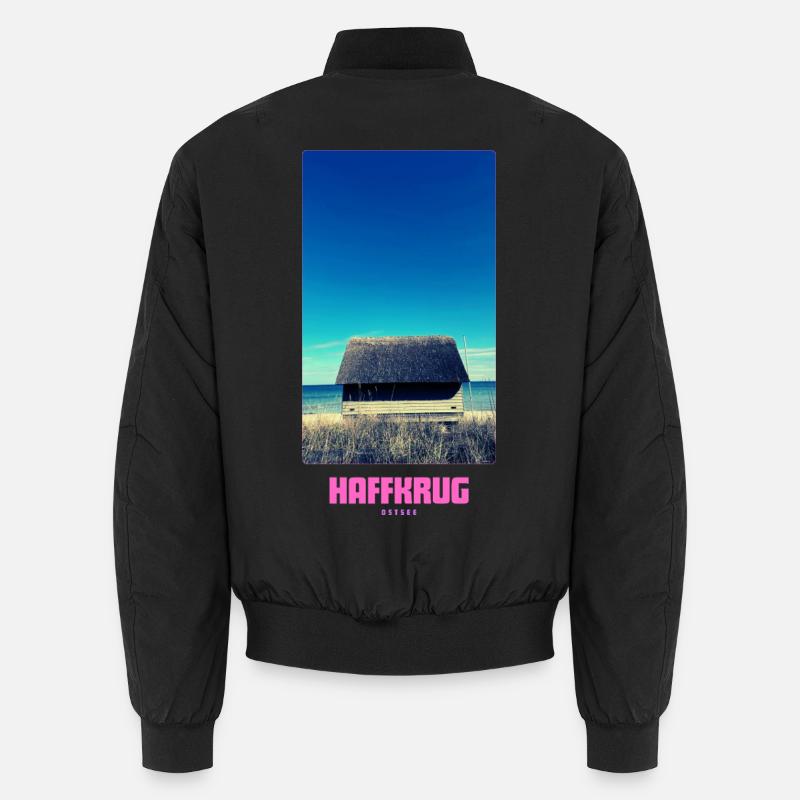 HAFFKRUG Strand - Unisex Bomberjacke - Schwarz