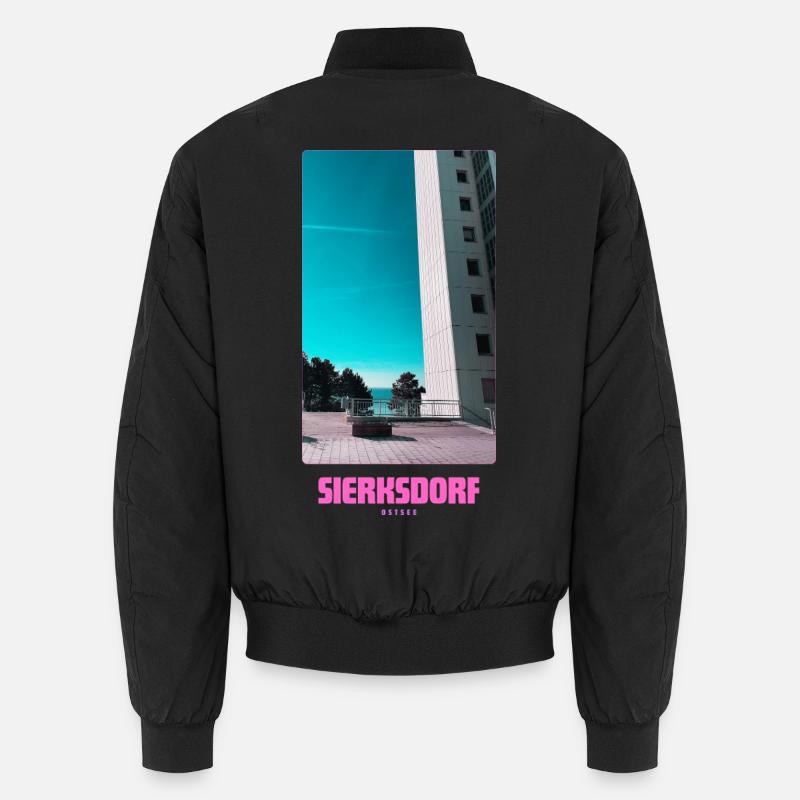 Sierksdorf _ Ostsee - Unisex Bomberjacke - Schwarz