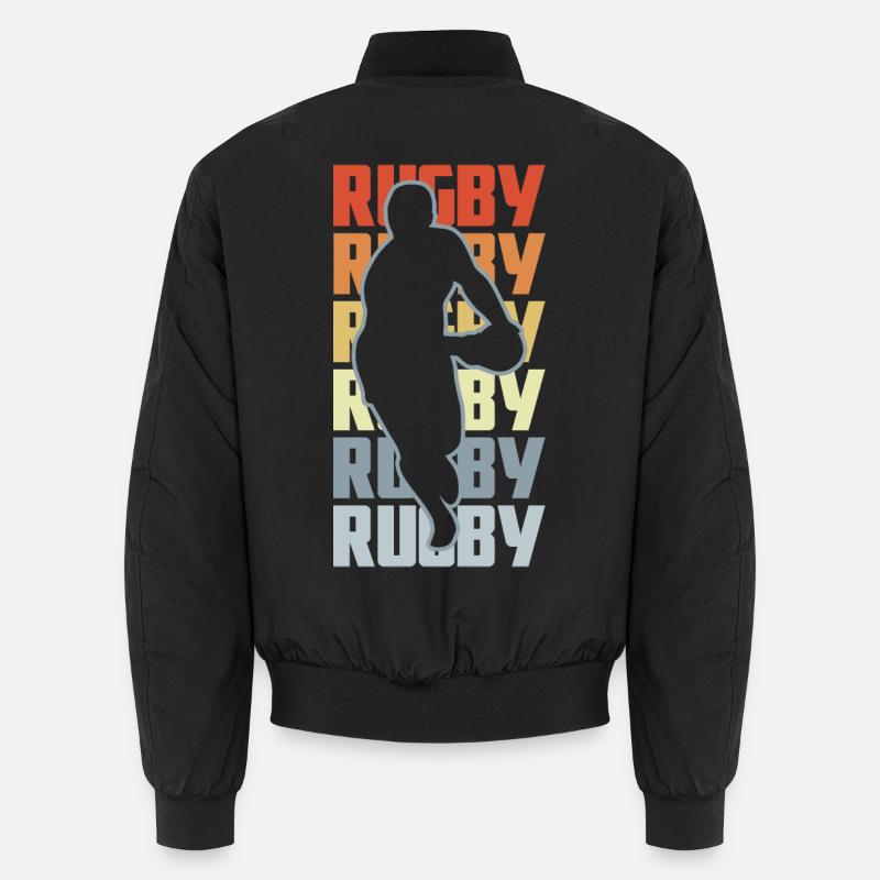 Rugby - Unisex Bomberjacke - Schwarz