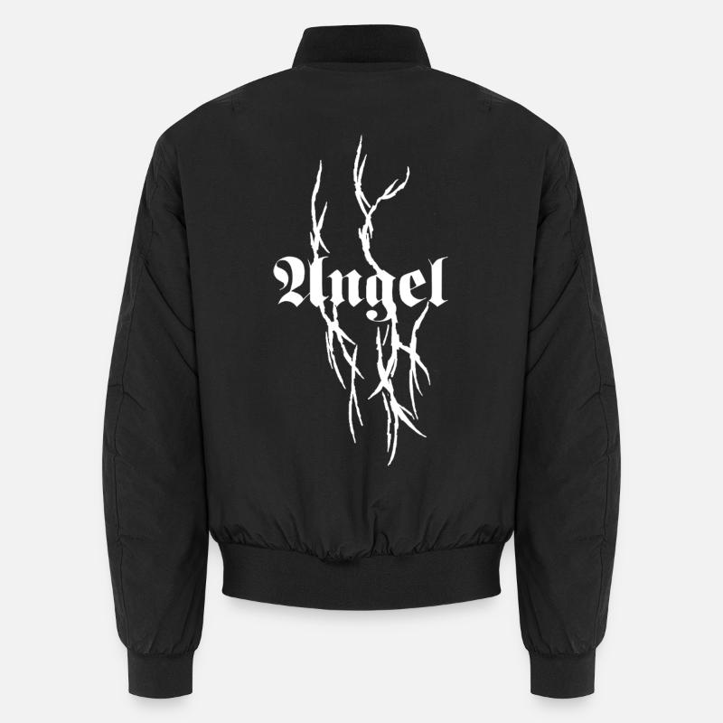 Gothic Dornen-Typografie - Unisex Bomberjacke - Schwarz