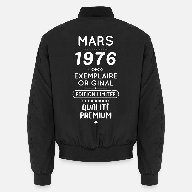 Anniversaire 50 ans - Mars 1976 Original Bomber unisexe