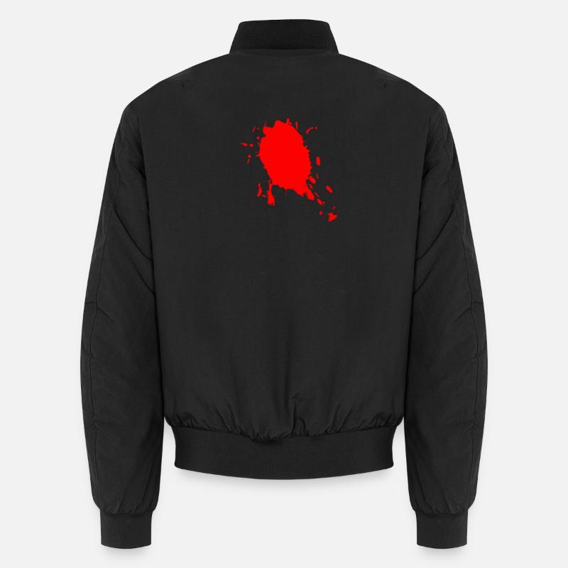 Farbfleck - Unisex Bomberjacke - Schwarz