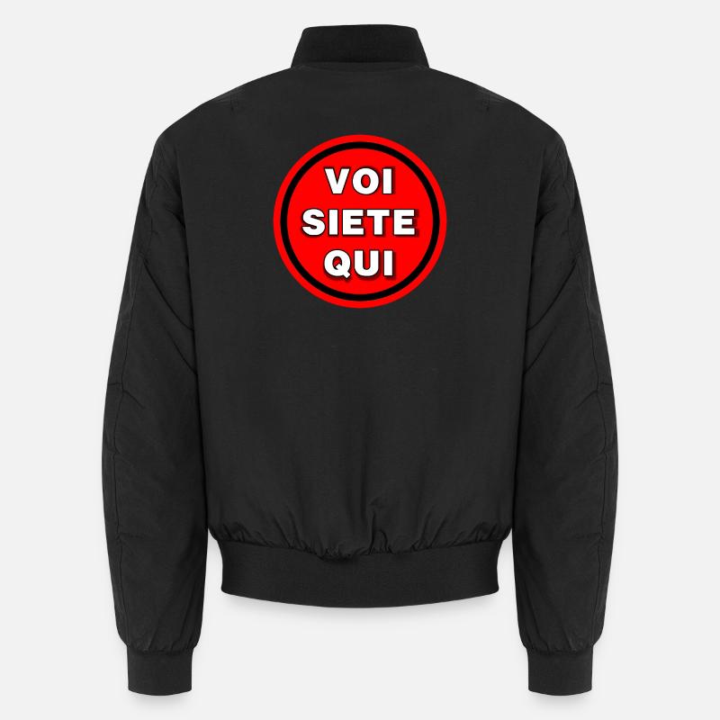 Sie sind hier - Unisex Bomberjacke - Schwarz