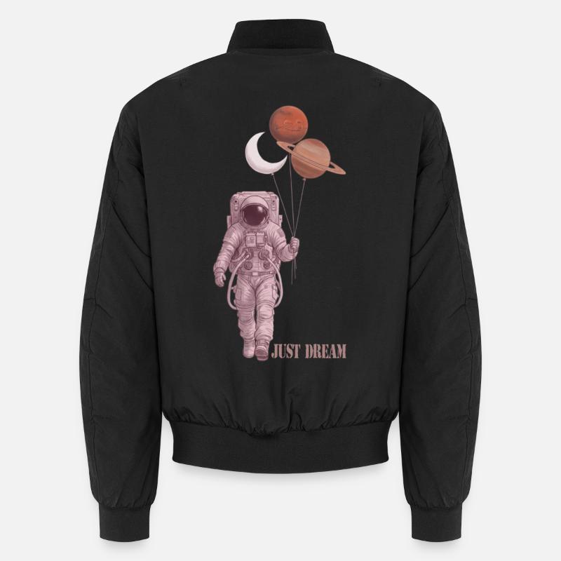 Astronaut - Unisex Bomberjacke - Schwarz
