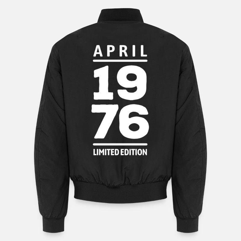 Édition limitée cadeau d’anniversaire d’avril 1976 Bomber unisexe