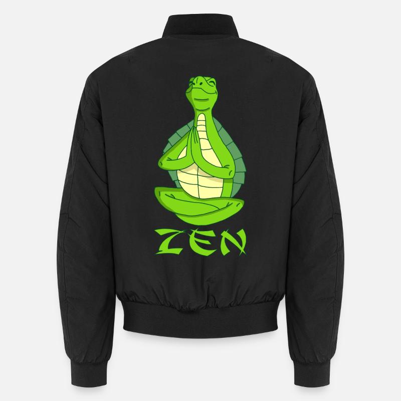 Yogi Schildkröte - Unisex Bomberjacke - Schwarz