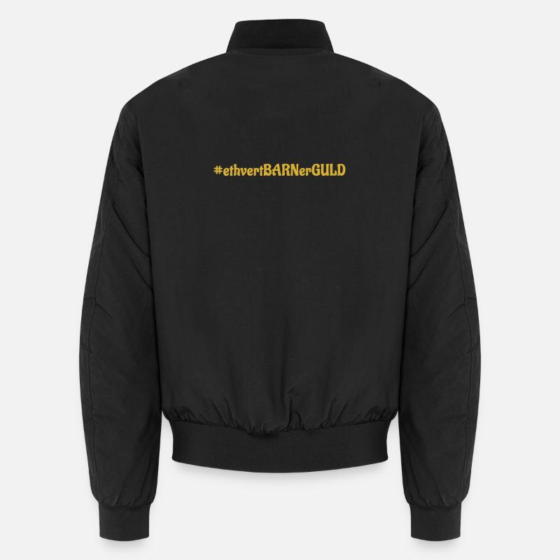 #ethvertBARNerGULD - Unisex Bomber Jacket - black