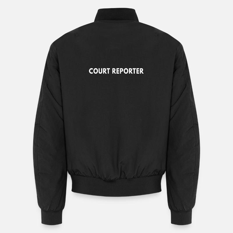Gerichtsschreiber Stenograf Rechtsabschrift Unisex Bomberjacke