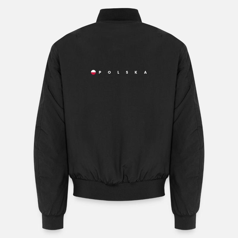 Polska-Flagge - Unisex Bomberjacke - Schwarz