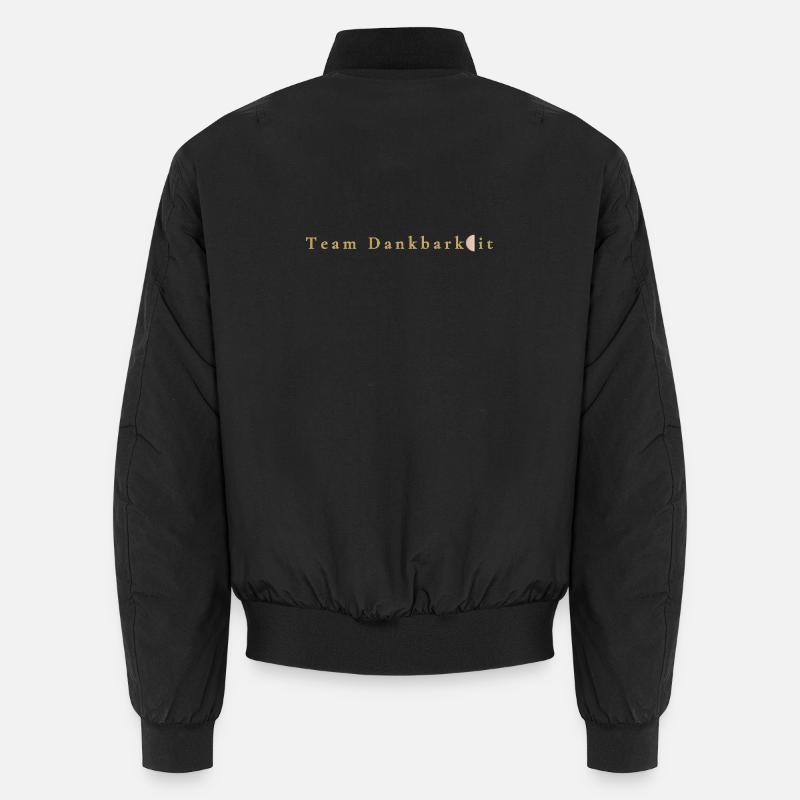 Botschaft - Team Dankbarkeit - Unisex Bomberjacke - Schwarz