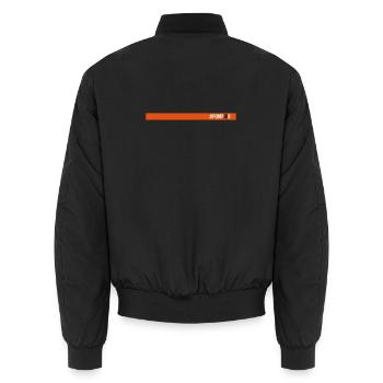htag pomp18r d - Bomber unisexe - noir - Dos - AI Model Male 185 light (185cm)