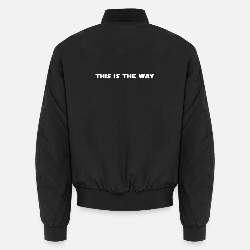 This Is The Way Sci-Fi Fans White Unisex Bomber Jacket