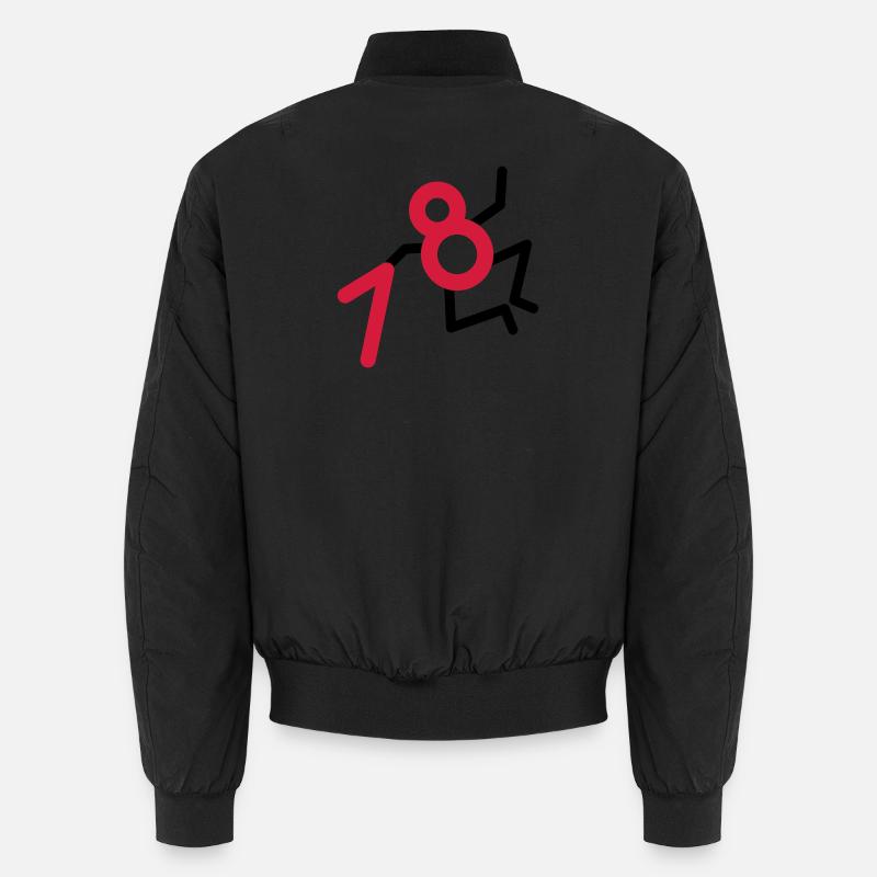 Endlich: 18 Jahre! Unisex Bomberjacke