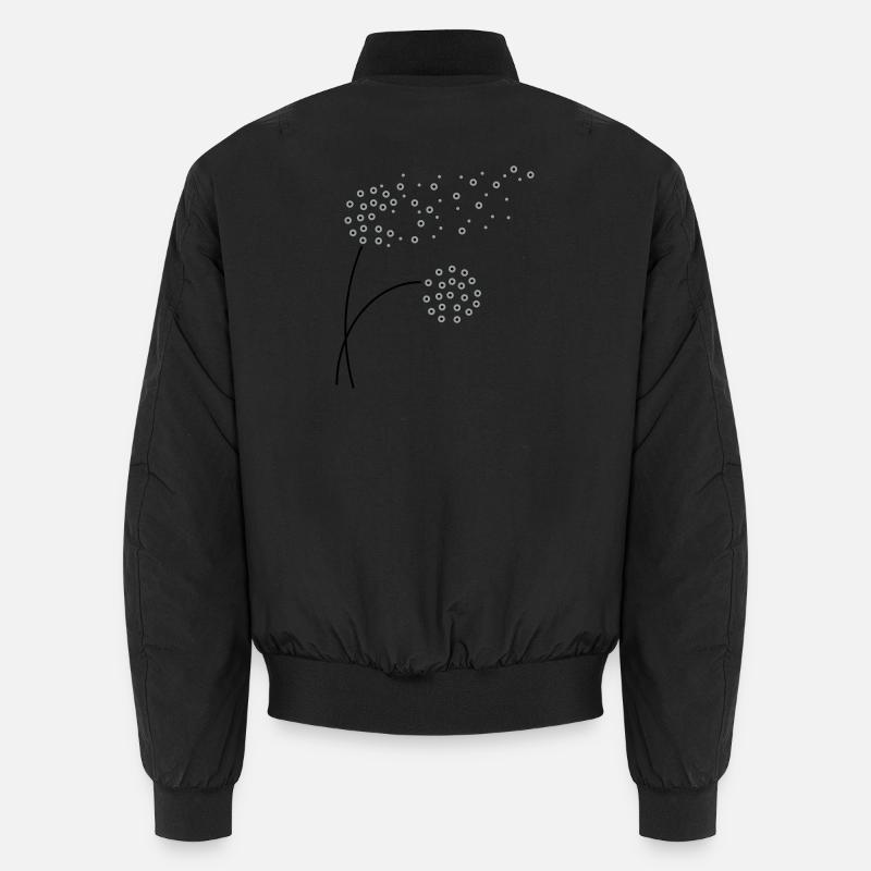 Stilisierte Pusteblume im Vektorstil Unisex Bomberjacke