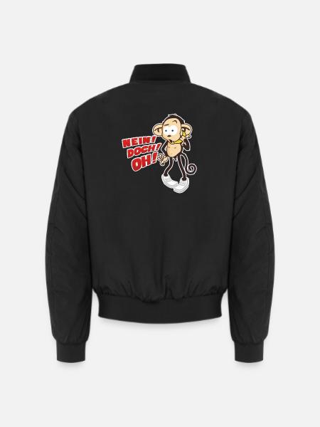 NEIN! DOCH! OH! Bananen! - Unisex Bomberjacke - Schwarz
