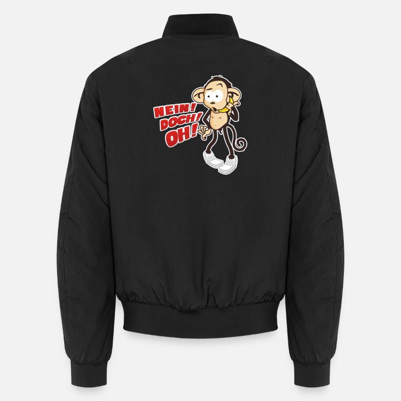 NEIN! DOCH! OH! Bananen! - Unisex Bomberjacke - Schwarz